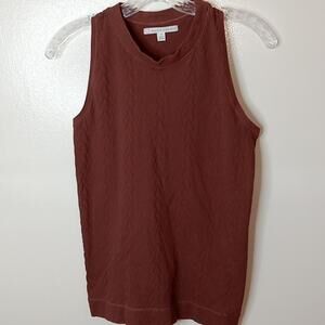 epoque evolution Women's Rust Medium Tank Top. Office, Atleisure, Comfortable